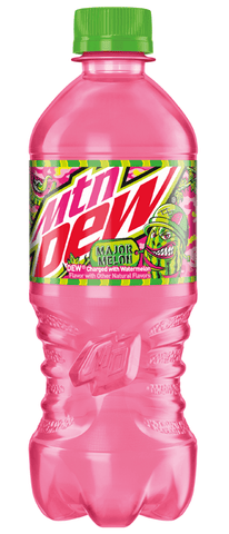 New Mountain Dew Major Melon Soda Pop 20 Ounce Bottle
