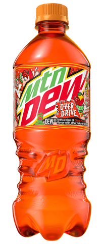 New Mountain Dew Overdrive Soda Pop 20 Ounce Bottle