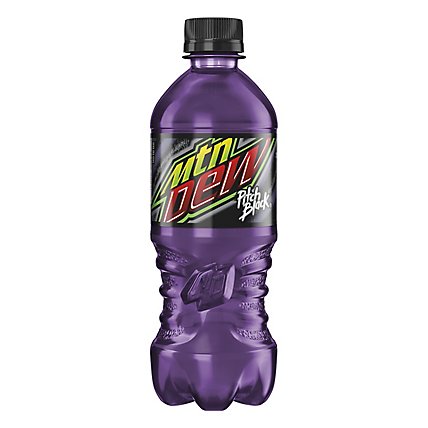 New Mountain Dew Pitch Black 20 Ounce Bottle Limited Time Only