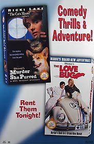 Murder She Purred & the Love Bug Movie Poster 27x40 Used