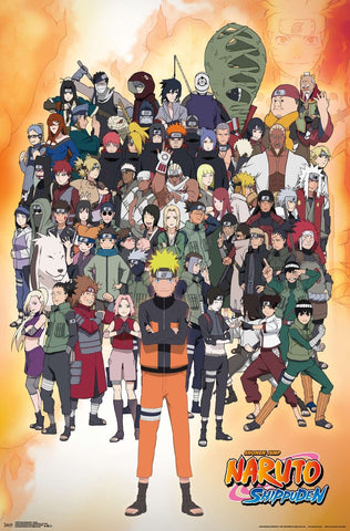 New Naruto Shippuden - Group RP17948 22x34 UPC882663079486 Trends Wall Poster