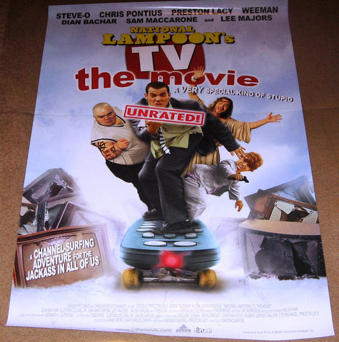 National Lampoon’s TV the Movie Unrated Movie Poster 27x40 Used