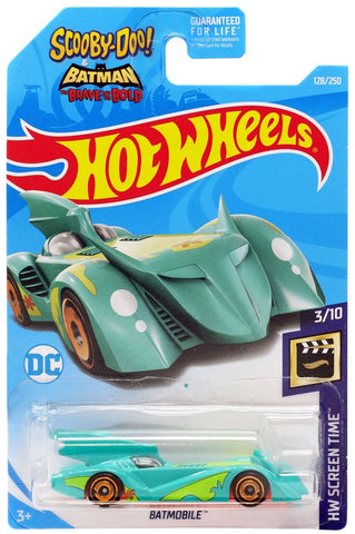 New 2019 Hot Wheels Scooby-Doo! & Batman The Brave And The Bold Batmobile HW Screen Time DC