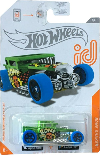 Hot Wheels Id 1/64 - Bone Shaker Bleu - Série 1 - NEUF