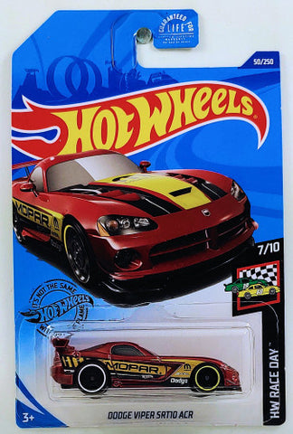 New 2020 Hot Wheels Dodge Viper SRT10 ACR HW Race Day
