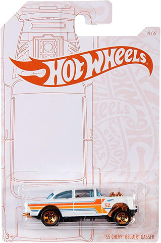 New 2020 Hot Wheels Pearl and Chrome '55 Chevy Bel Air Gasser