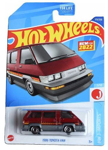 New 2021 Hot Wheels 1986 Toyota Van HW J-Imports 173/250 Red