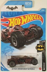 New 2021 Hot Wheels Batman Arkham Knight Batmobile Red