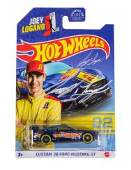 New Autographed/Signed 2021 Joey Logano Hot Wheels Custom '18 Ford Mustang GT Limited Edition This Item Is Not Sold In Stores