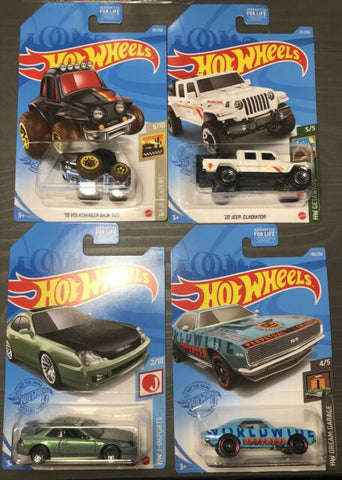 New 2021 Hot Wheels Dollar General Exclusive Set of 4 Cars