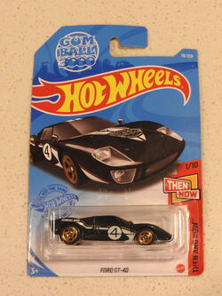New 2021 Hot Wheels Ford GT-40 Then and Now Gum Ball 3000 Black