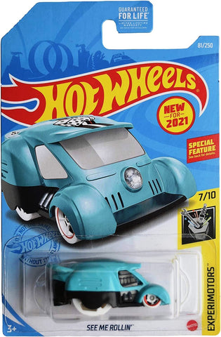 New 2021 Hot Wheels See Me Rollin' Experimotors Mattel 81/250 Blue