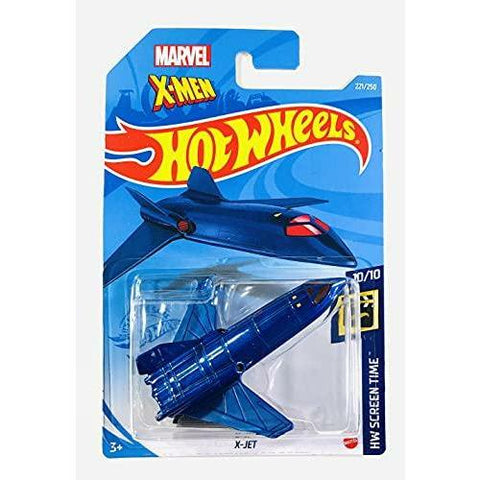 New 2021 Hot Wheels X-Jet Marvel X-Men HW Screen Time Blue