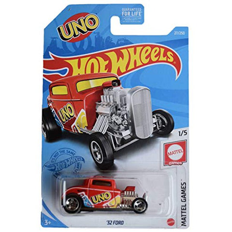 New 2021 Hot Wheels '32 Ford Mattel Games Uno