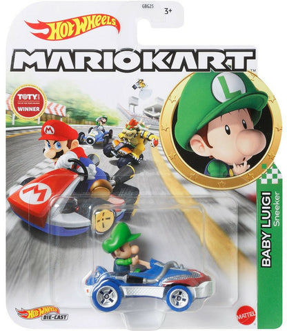 New 2022 Hot Wheels Baby Luigi Mario Kart Sneaker