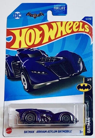 New 2022 Hot Wheels Batman Arkham Asylum Batmobile 32/250 Purple DC