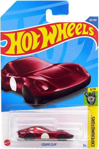 New 2022 Hot Wheels Coupe Clip Experimotors 101/250 Red Mattel
