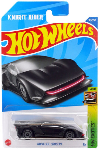 New 2022 Hot Wheels HW K.I.T.T. Concept HW Exotics Knight Rider Black/Black