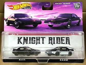 New 2022 Hot Wheels K.I.T.T and K.A.R.R. Two Pack Knight Rider Real Riders Car Culture
