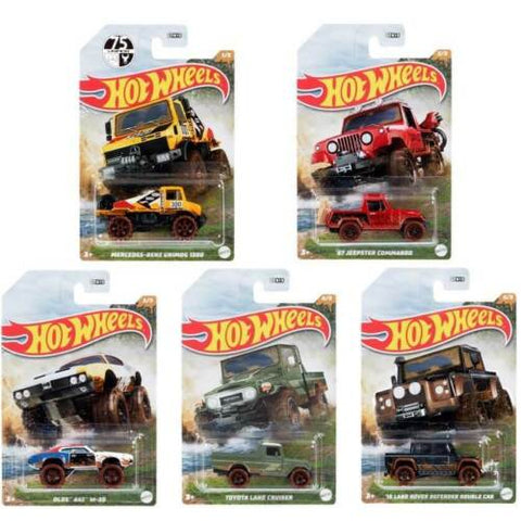 New 2022 Hot Wheels Off Road Set Of 5 Cars