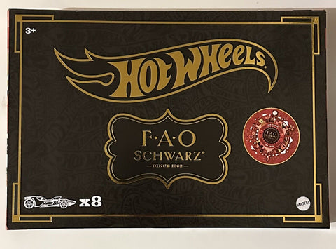 New 2022 Hot Wheels FAO Schwarz 8 Pack Gold Box Set Target Exclusive