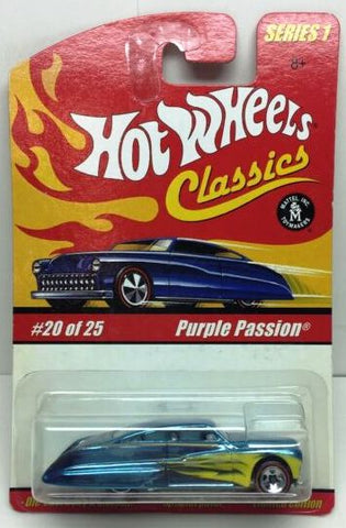 New 2004 Hot Wheels Purple Passion Hot Wheels Classics Series 1 Blue/Yellow