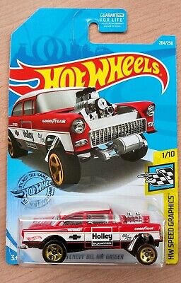 New 2019 Hot Wheels '55 Chevy Bel Air Gasser HW Speed Graphics Holley Car