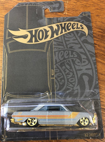 New 2019 Hot Wheels '63 Chevy II Satin and Chrome