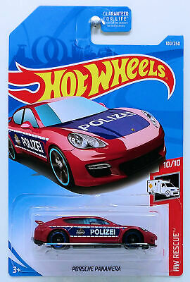 New 2019 Hot Wheels Porsche Panamera Police Car