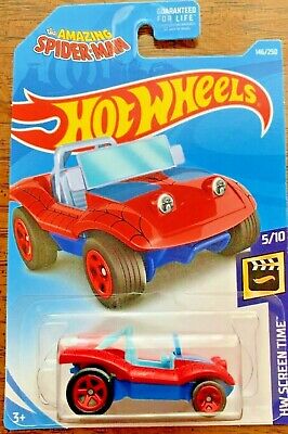 New 2019 Hot Wheels Spider Mobile HW Screen Time The Amazing Spider-Man Movie Car