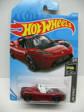 New 2019 Hot Wheels Tesla Roadster With Starman HW Space Car