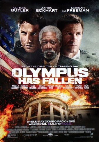 Olympus Has Fallen 27x40 Movie Poster Used Rare 2013 Morgan Freeman