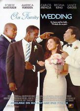 Our Family Wedding Movie Poster 27x40 Used Hayley Marie Norman, Forest Whitaker, Diana Maria Riva, Castulo Guerra, Mimi Michaels, James Lesure, Noel Gugliemi, Charles Q Murphy, Taye Diggs, Ella Joyce, Shannyn
