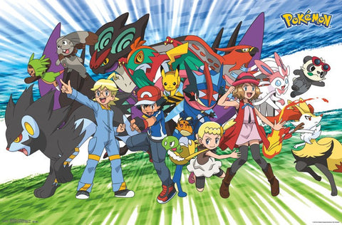 Pokemon - Traveling Party Wall Poster 22x34 RP14864 UPC882663048649