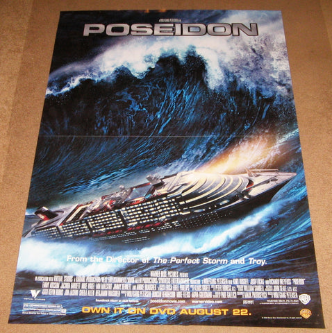 Poseidon Movie Poster 27x40 Used Thomson, Kevin Dillon, Christopher Dempsey, David Reivers, Josh Lucas, Kirk BR Woller, Erik Aude, Andreas Beckett, Jennifer Sciole, Menina Fortunato, Richard Dreyfuss