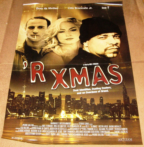 ‘R Xmas Movie Poster 27x40	 Used Carlos Leon, Andrew Fiscella, Drea de Matteo, John Bryant Davila, Thomas Murray, Ice-T, Benny Nieves, Nelson Vasquez, Begonya Plaza, Juan De La Cruz, Lillo Brancato, Antone Pagan, Denia Brache, Victor Argo, Lola Pagnani