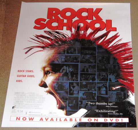 Rock School Movie Poster 17x24 (2005) Used