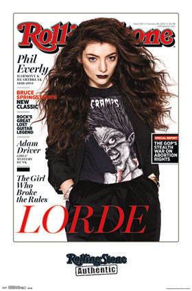 Rolling Stone - Lorde 14 Music Poster 22x34 RP13381 UPC882663033812