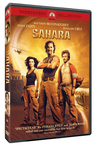 Sahara 2005 Movie DVD Widescreen Collection Used Matthew McConaughey, Penelope Cruz UPC097363418146