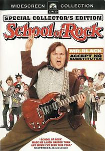 School of Rock 2003 Widescreen Edition Special Collector's Edition Movie DVD Used UPC097363385141