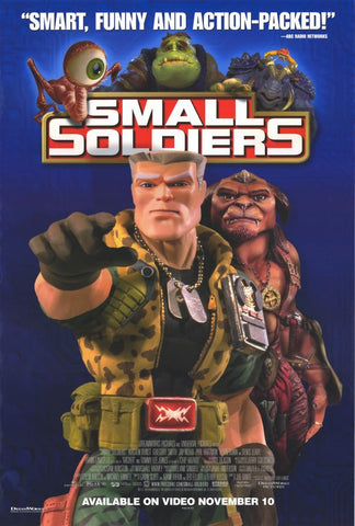 Small Soldiers 1998 Movie Poster 27x40 Used Tommy Lee Jones, Gregory Smith, Phil Hartman, Sarah Michelle Gellar, Christina Ricci, Ernest Borgnine