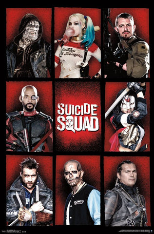 Suicide Squad - Grid Movie Poster 22x34 RP14082 UPC882663040827