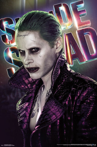 Suicide Squad - Joker Close-Up Movie Poster 22x34 RP15042 UPC882663050420 DC
