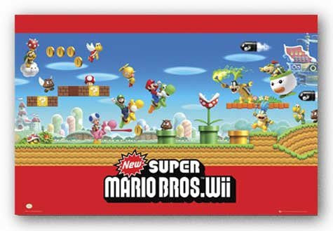 Super Mario – Wii Poster 22x34 RP6302 UPC017681063026