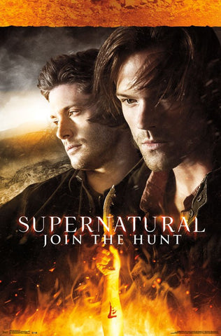 Supernatural - Fire TV Show Poster 22x34 RP14591 UPC882663045914