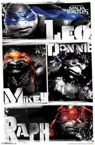 Teenage Mutant Ninja Turtles - Blur Movie Poster 22x34 RP9842 UPC017681098424 TMNT