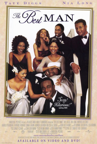 The Best Man 1999 Movie Poster 27x40 Used Taye Diggs, Nia Long