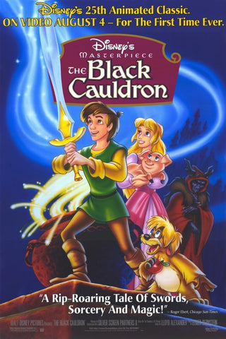 The Black Cauldron Movie Poster 27x40	 Used Disney