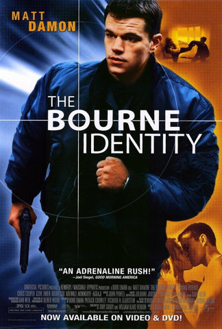 The Bourne Identity 2002 Movie Poster 27x40  Used Matt Damon