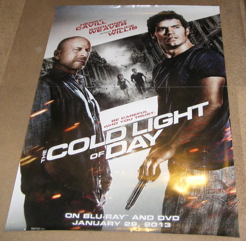 The Cold Light Of Day Movie Poster 27x40 Used Colm Meany, Bruce Willis, Sigourney Weaver